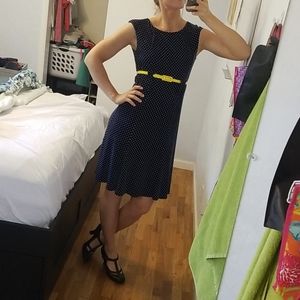 Classic NorthStyle blue and white Polkadot Dress